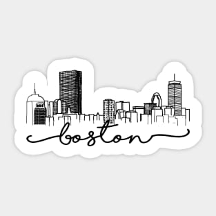 Boston Skyline Sticker